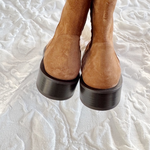 Stuart Weitzman Women's 5050 Bold Zip Leather Booties Size 9.5 New - Picture 7 of 10